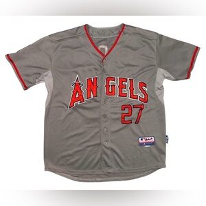 Majestic Mike Trout #27 Authentic Collection Performance Apparel MLB Jersey